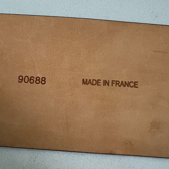 Maison Boinet Wide Calf Leather Waist Belt Size 32 - Picture 7 of 11